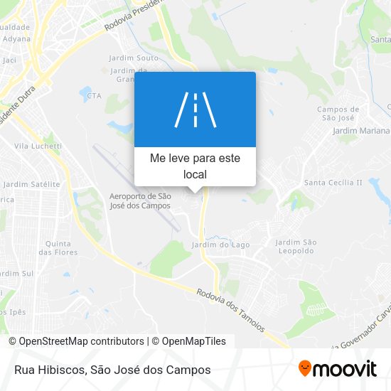 Rua Hibiscos mapa