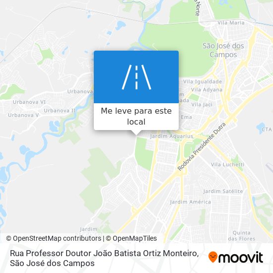 Rua Professor Doutor João Batista Ortiz Monteiro mapa