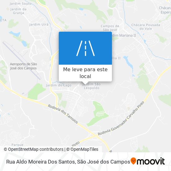Rua Aldo Moreira Dos Santos mapa