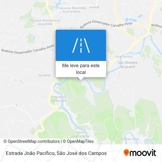Estrada João Pacífico mapa