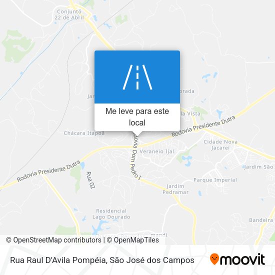 Rua Raul D'Avila Pompéia mapa