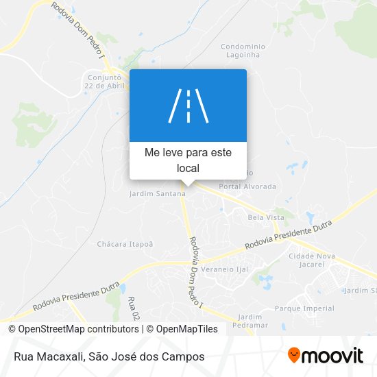 Rua Macaxali mapa