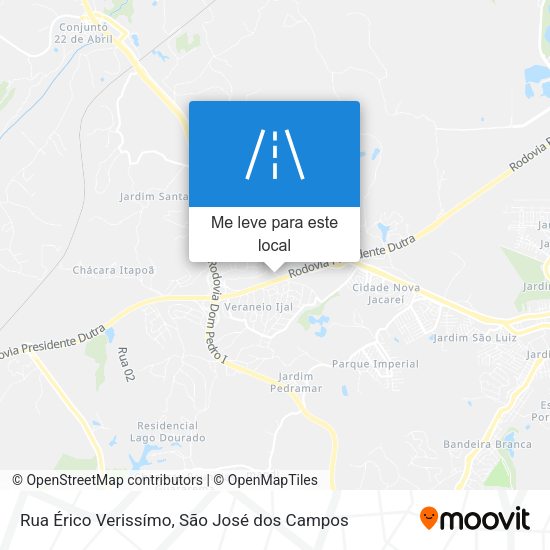 Rua Érico Verissímo mapa