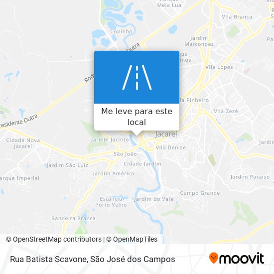 Rua Batista Scavone mapa