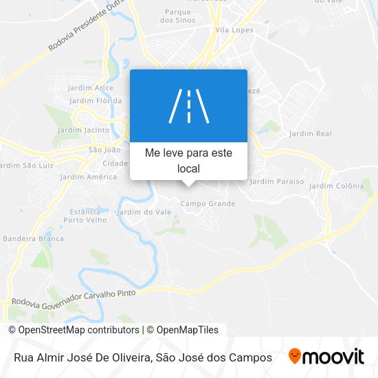 Rua Almir José De Oliveira mapa