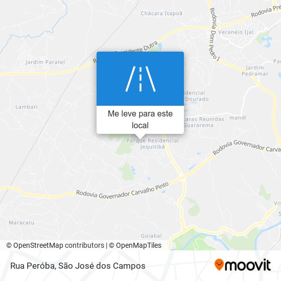 Rua Peróba mapa