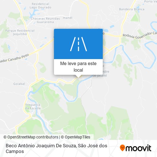 Beco Antônio Joaquim De Souza mapa