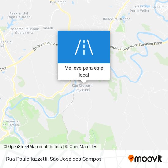 Rua Paulo Iazzetti mapa