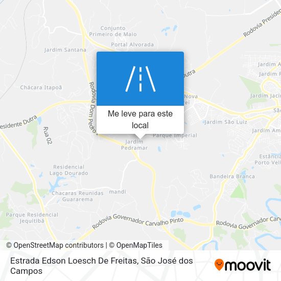 Estrada Edson Loesch De Freitas mapa