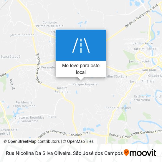 Rua Nicolina Da Silva Oliveira mapa