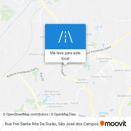 Rua Frei Santa Rita De Durão mapa