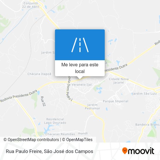 Rua Paulo Freire mapa