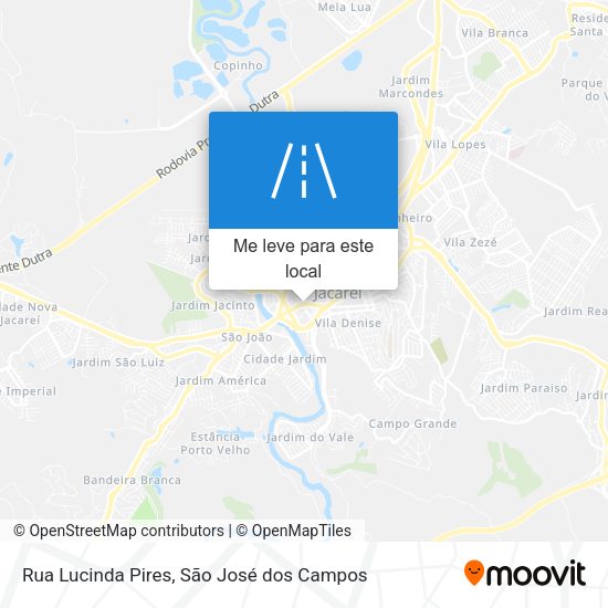 Rua Lucinda Pires mapa