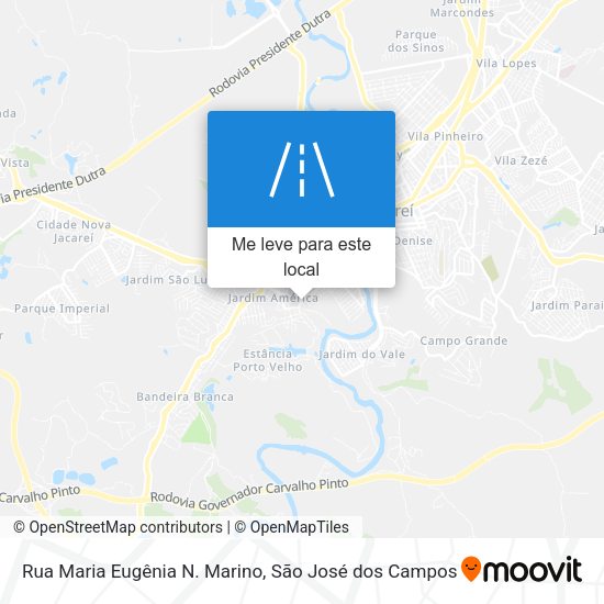 Rua Maria Eugênia N. Marino mapa