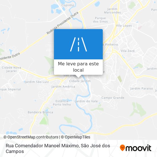 Rua Comendador Manoel Máximo mapa