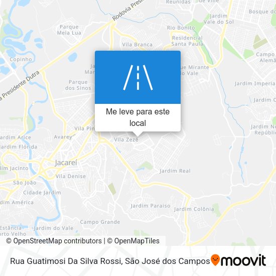 Rua Guatimosi Da Silva Rossi mapa