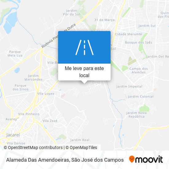 Alameda Das Amendoeiras mapa