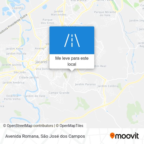 Avenida Romana mapa