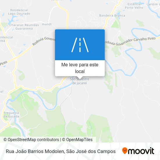 Rua João Barrios Modolen mapa