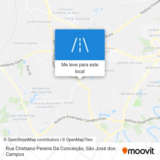 Rua Cristiano Pereira Da Conceição mapa