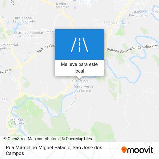 Rua Marcelino Miguel Palácio mapa