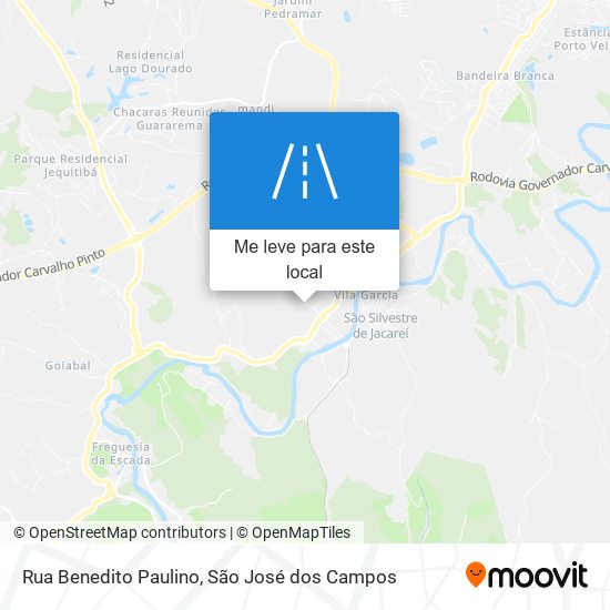Rua Benedito Paulino mapa