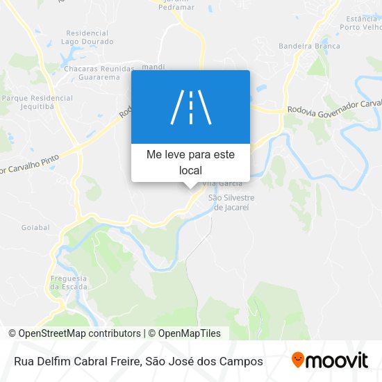 Rua Delfim Cabral Freire mapa