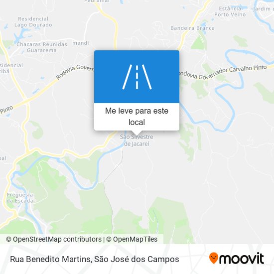 Rua Benedito Martins mapa