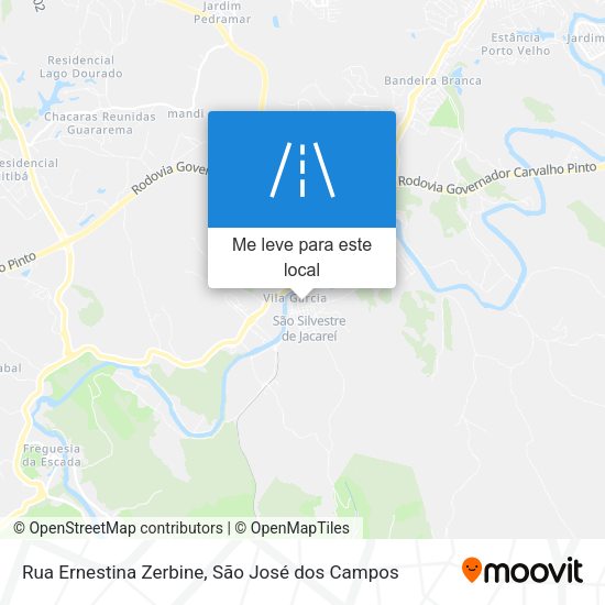 Rua Ernestina Zerbine mapa