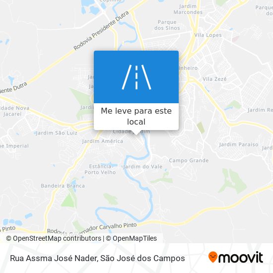 Rua Assma José Nader mapa