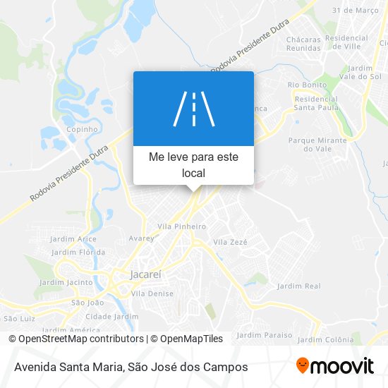 Avenida Santa Maria mapa