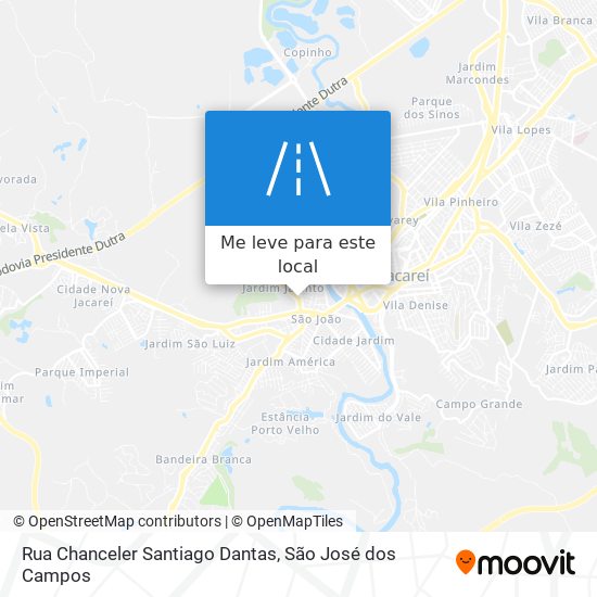 Rua Chanceler Santiago Dantas mapa