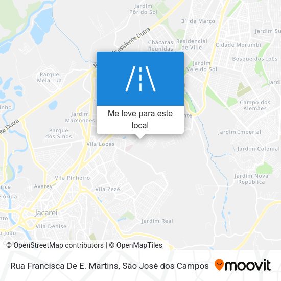 Rua Francisca De E. Martins mapa