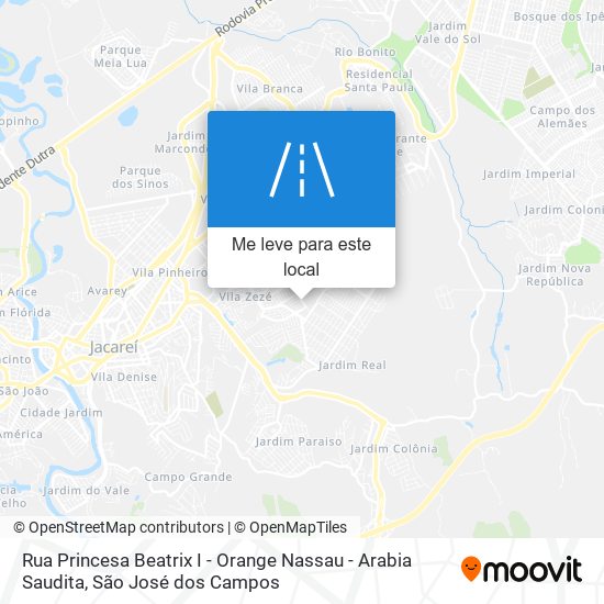 Rua Princesa Beatrix I - Orange Nassau - Arabia Saudita mapa