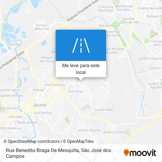 Rua Benedito Braga De Mesquita mapa