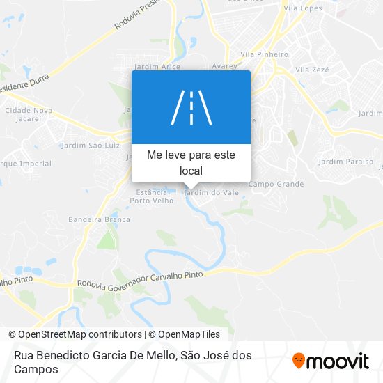 Rua Benedicto Garcia De Mello mapa