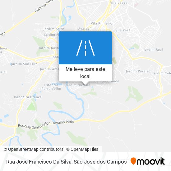 Rua José Francisco Da Silva mapa