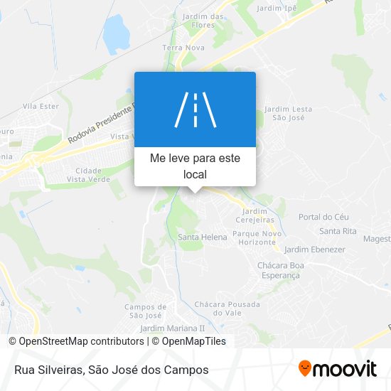 Rua Silveiras mapa