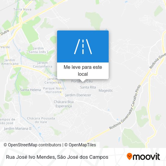 Rua José Ivo Mendes mapa