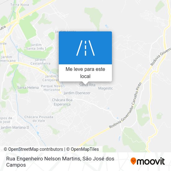 Rua Engenheiro Nelson Martins mapa