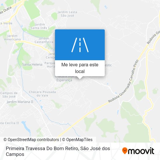 Primeira Travessa Do Bom Retiro mapa