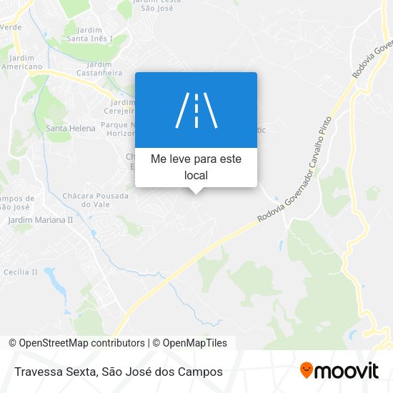 Travessa Sexta mapa