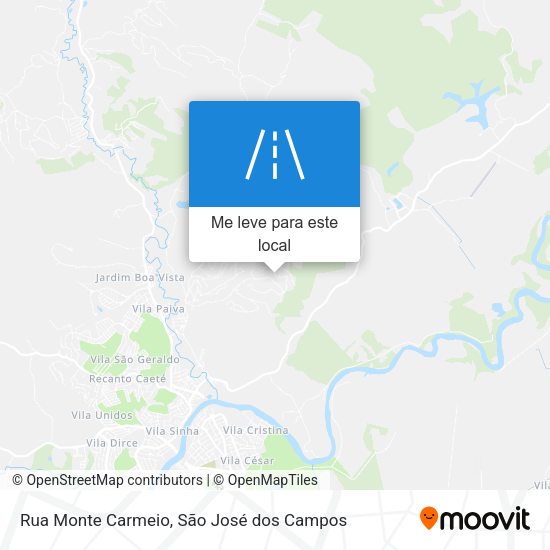 Rua Monte Carmeio mapa