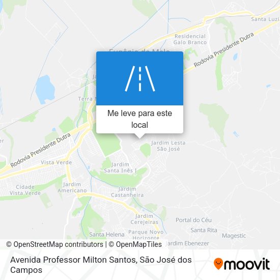 Avenida Professor Milton Santos mapa