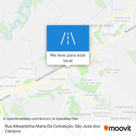 Rua Alexandrina Maria Da Conceição mapa