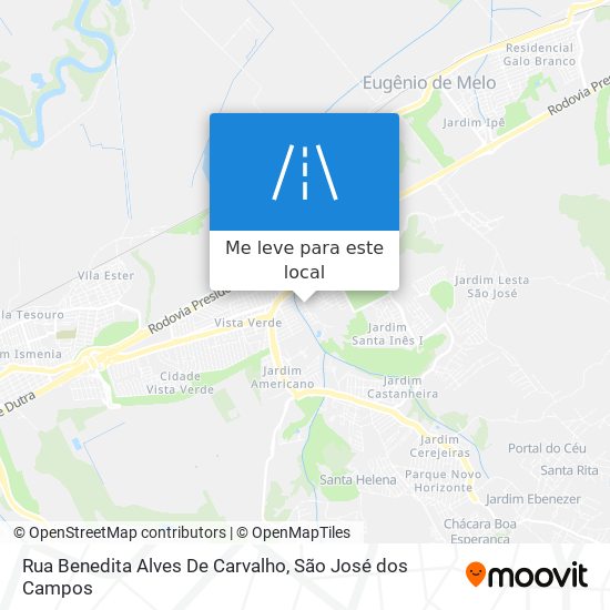 Rua Benedita Alves De Carvalho mapa