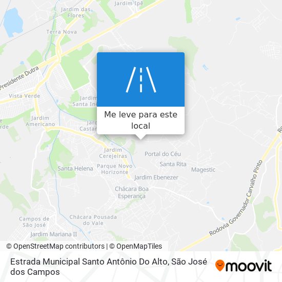 Estrada Municipal Santo Antônio Do Alto mapa