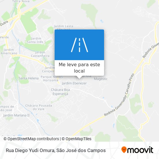 Rua Diego Yudi Omura mapa