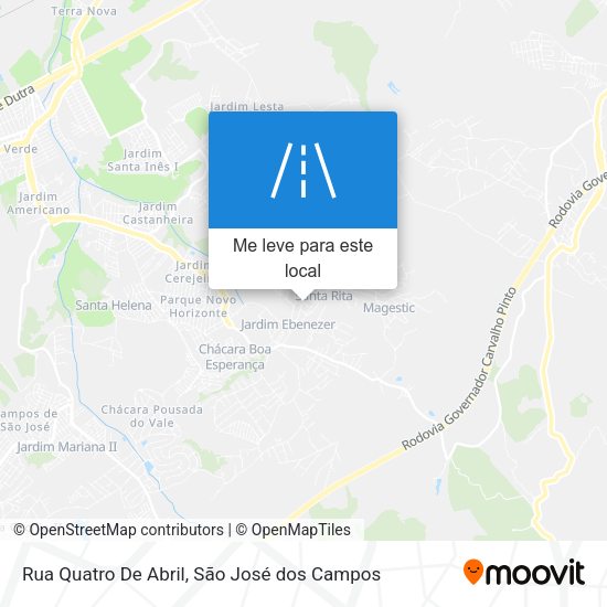 Rua Quatro De Abril mapa