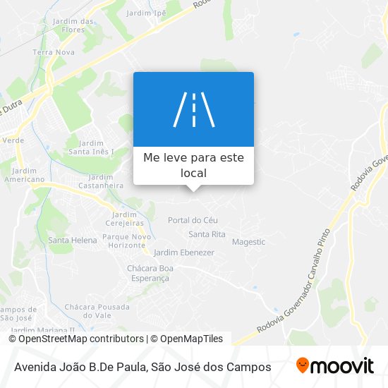 Avenida João B.De Paula mapa